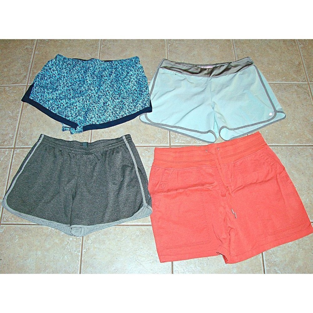 Lot Of 4 Womens Running Dress Casual Shorts Size 1X-2X Hang Ten Champion Plus